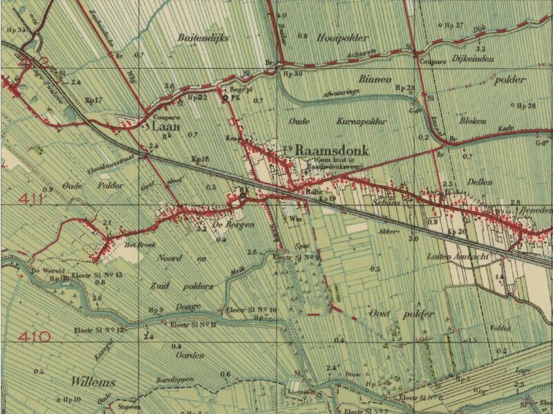 Kaart Raamsdonk 1947