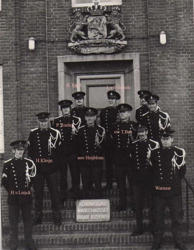 Marechausse brigade Keizersveer jaren zeventig