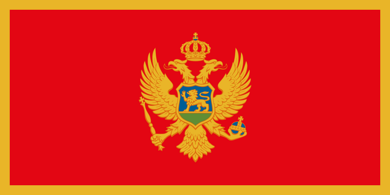 Bestand:Flag of Montenegro.svg