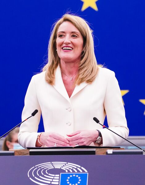 Bestand:Roberta Metsola elected new President of the European Parliament (51828380418) (cropped).jpg