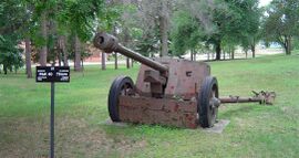 Een Pak 40 bij het Worthington Tank Museum (Ontario, Canada)