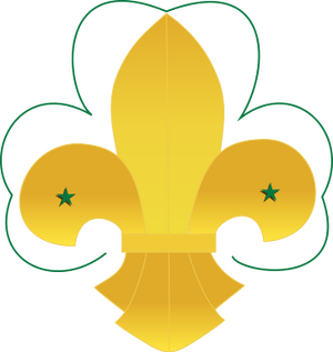 WikiProject Scouting fleur-de-lis trefoil.svg