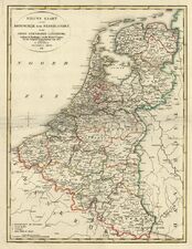 Nieuwe Kaart van het Koningrijk der Nederlanden en het Groot Hertogdom Luxemburg, 1815