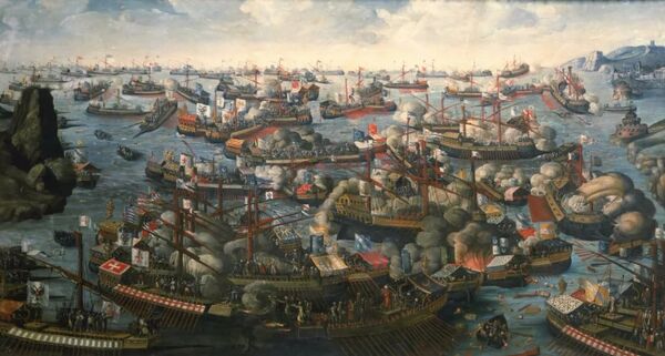 Slag bij Lepanto, 7 oktober 1571 (schilder onbekend)