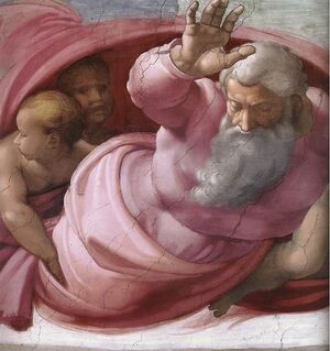 Michelangelo, Separation of the Earth from the Waters 02.jpg