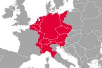 Locatie van Sacrum Romanum Imperium Heiliges Römisches Reich