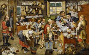 Pieter Brueghel the Younger (or workshop) The Payment of the Tithes Bonhams.jpg