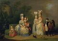 Carolina van Oranje-Nassau met haar kinderen ca. 1777-1778