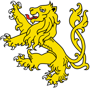 Lion Rampant queue saltire (reverse).svg