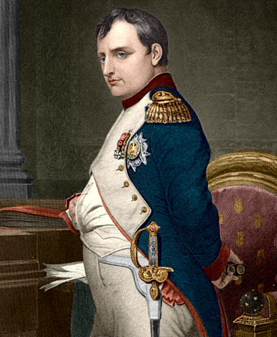 Portret van Napoleon door Hippolyte Delaroche