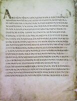 Bladzijde uit de Vergilius Augusteus geschreven in capitalis quadrata.