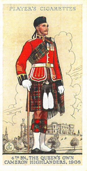 4th Battalion, The Queen's Own Cameron Highlanders Cigarette Card.jpg