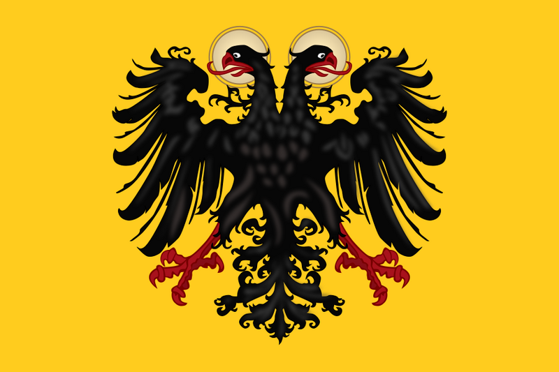 Bestand:Banner of the Holy Roman Emperor with haloes (1400-1806)(2).svg