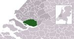 Location of Hoeksche Waard