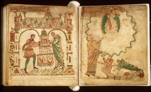 Fol. 214v-215r Egmond Gospels.jpg