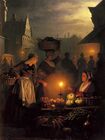 De Nachtmarkt, door Petrus van Schendel