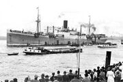 KOTA INTEN aankomst 1946 in Rotterdam