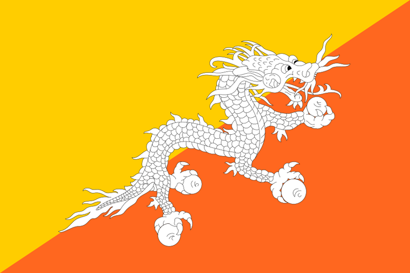 Bestand:Flag of Bhutan.svg