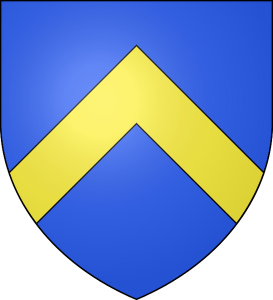 Bestand:Blason-azur-chevron-or.svg