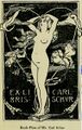Ex libris voor Carl Schur ca. 1902