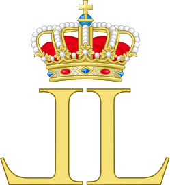 Bestand:Dual Cypher of King Leopold and Queen Louise-Marie of the Belgians.svg