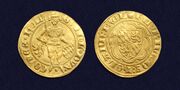 Miniatuur voor Bestand:Willem V van Beieren goudgulden geslagen 1350-1389.jpg