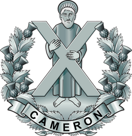 Cap Badge of the Queen's Own Cameron Highlanders