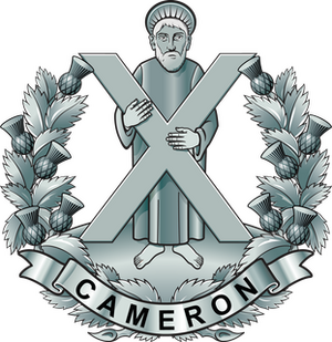 Queen's Own Cameron Highlanders Cap badge.png