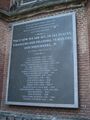 Plaquette in Leiden (Pilgrim Fathers)