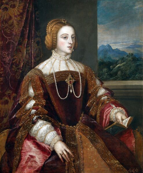 Bestand:La emperatriz Isabel de Portugal, por Tiziano.jpg
