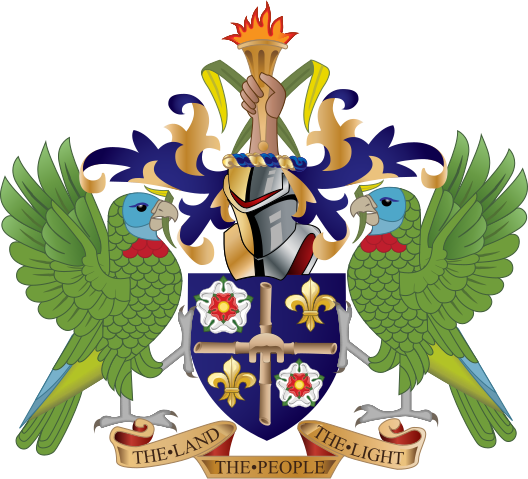 Bestand:Coat of arms of Saint Lucia.svg