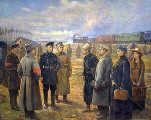 Romanovs family are taken by Uralsovet by V.N. Pchelin (1927).jpg