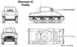 Tekening Sherman Firefly IC - Terry van Erp