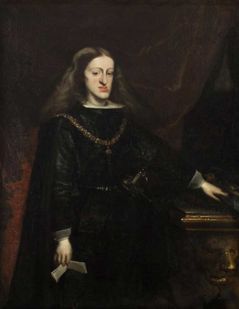 Karel II van Spanje (1661-1700) Juan de Miranda Carreño. Collectie Kunsthistorisches Museum Wien