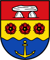 Hunebed op het wapen van Landkreis Emsland, Duitsland