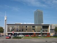 Exterieur van station Eindhoven (2006, destijds zonder toevoeging Centraal)