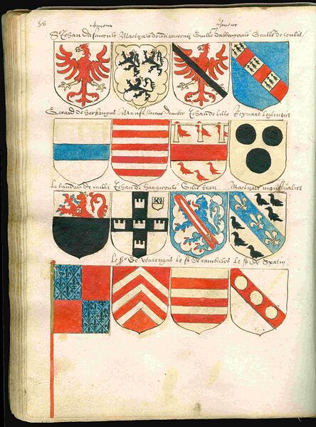 Bestand:Page 58 from a copy of Wapenboek Beyeren (armorial) from ca. 1600.jpg