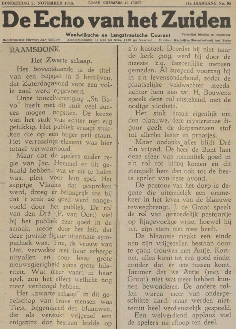 Echo van het Zuiden - 25 november 1948
