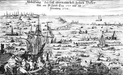 De Kerstvloed van 1717.