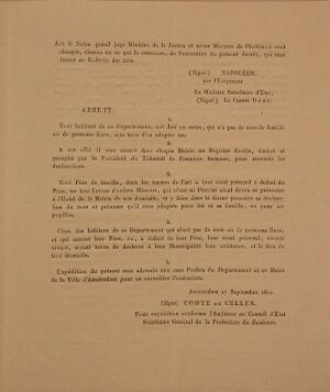 Pagina 3: Decreet van Napoleon 18 augsutus 1811