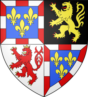 Blason Bourgogne-Brabant (selon Gelre)(1).svg