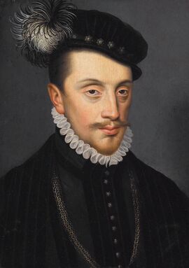 Karel III de Grote, hertog van (Opper-)Lotharingen, naar een schilderij van François Clouet.