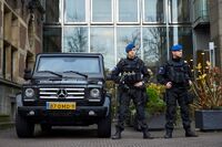 Gepantserde Mercedes-Benz G-Klasse ten behoeve van beveiliging van de Tweede Kamer