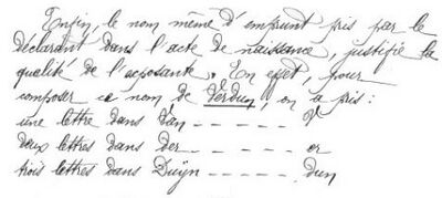 Een fragment uit het verzoekschrift (1888)