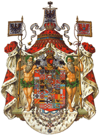 Wapentent in het wapen van de Pruissische koning
