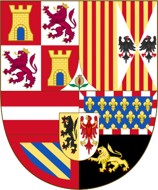 Bestand:Arms of Philip II as ruler of the Netherlands (1555-1581).svg