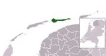 Location of Ameland