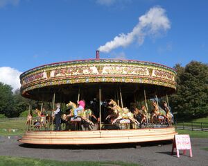 Steam gallopers, Beamish Museum, 6 October 2012 (3).jpg