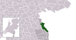 Location of Bergen, Limburg