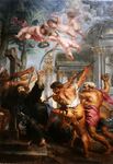 De marteldood van Thomas door Peter Paul Rubens